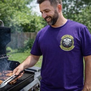 USMC MALS-16 OIF 8.2 UNIT T-SHIRT PURPLE MEDIUM NEW MARINE AVIATION SWAG